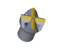 Laden Sie das Bild in den Galerie-Viewer, Kreuzbohrkrone 51mm R32 "EXX" mit Hartmetall / Cross Bit 51mm R32 "EXX" with carbides