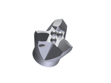 Laden Sie das Bild in den Galerie-Viewer, Bogenbohrkrone 76mm R32 "EY" gehärtet / Arc Bit 76mm R32 "EY" hardened