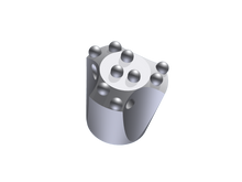 Laden Sie das Bild in den Galerie-Viewer, Stiftbohrkrone 76mm R38 "ES" gehärtet / Button Bit 76mm R38 "ES" hardened