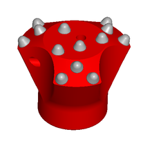 Laden Sie das Bild in den Galerie-Viewer, Stiftbohrkrone 90mm R38 "ESS" mit Hartmetall / Button 90mm R38 "ESS" with carbides