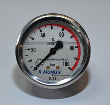 Laden Sie das Bild in den Galerie-Viewer, K MUNGG® Manometer 100 bar
