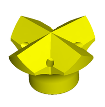Laden Sie das Bild in den Galerie-Viewer, Kreuzbohrkrone 115mm R51 "EX" gehärtet / Cross Bit 115mm R51 "EX" hardened